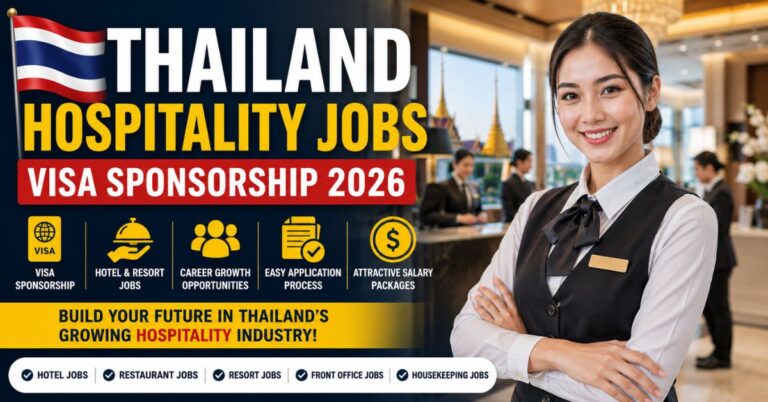 Thailand Hospitality Jobs Visa Sponsorship 2026