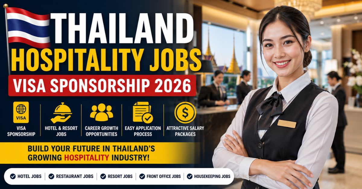 Thailand Hospitality Jobs Visa Sponsorship 2026