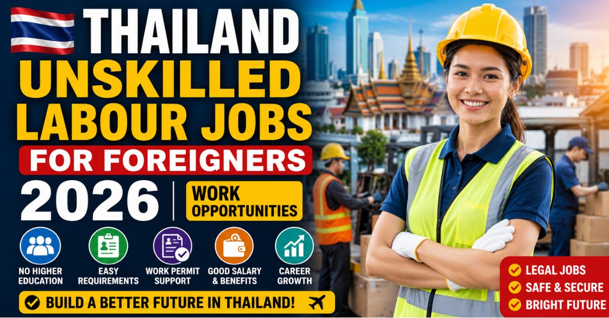 Thailand Unskilled Labour Jobs for Foreigners 2026 Guide