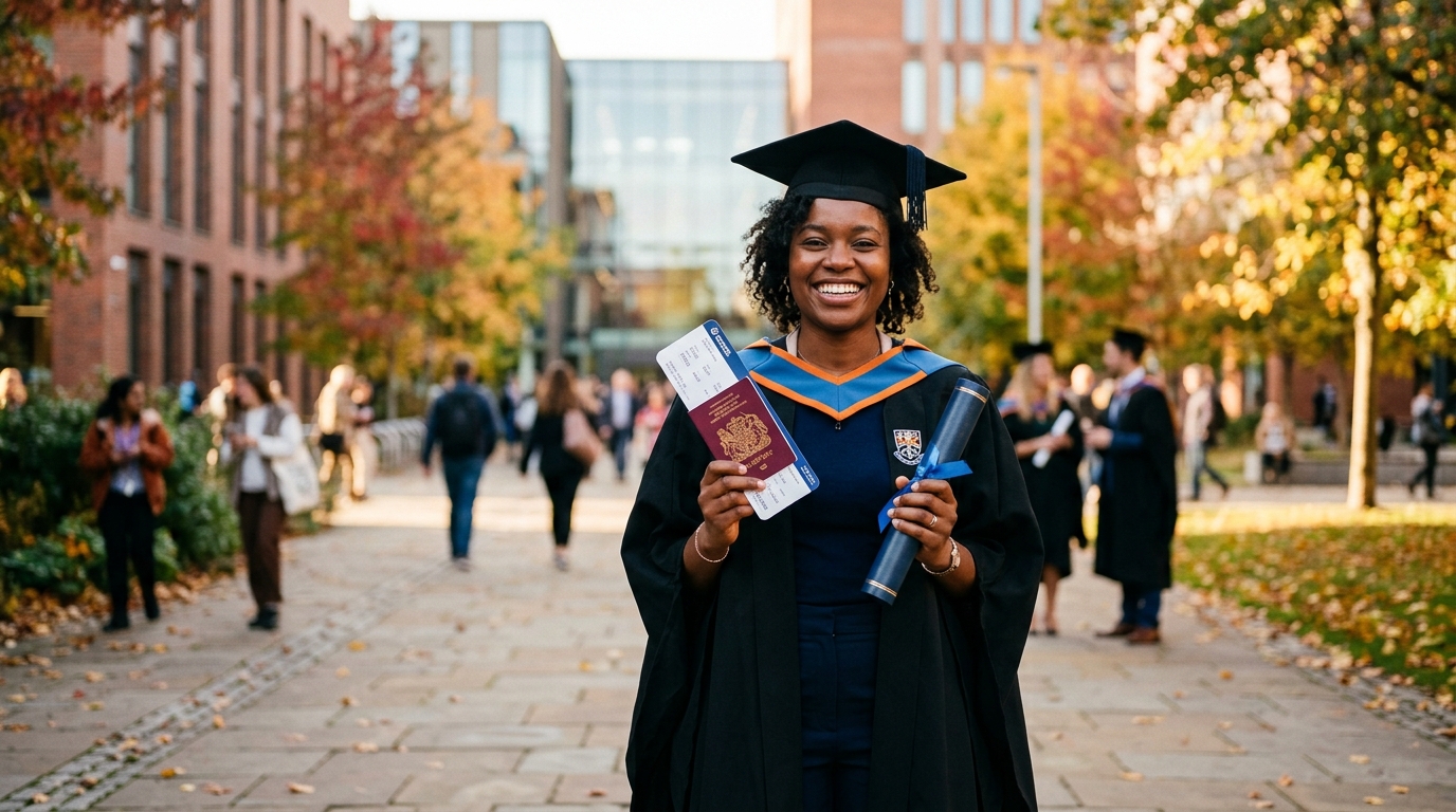 UK Graduate visa 2026 international student on a UK campus before the December 2026 deadline"