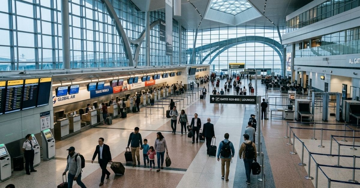 International travellers departing for work after receiving a Saudi Arabia work visa