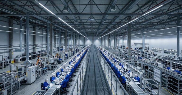 Assembly plant illustrating malaysia work permit jobs for foreign workers
