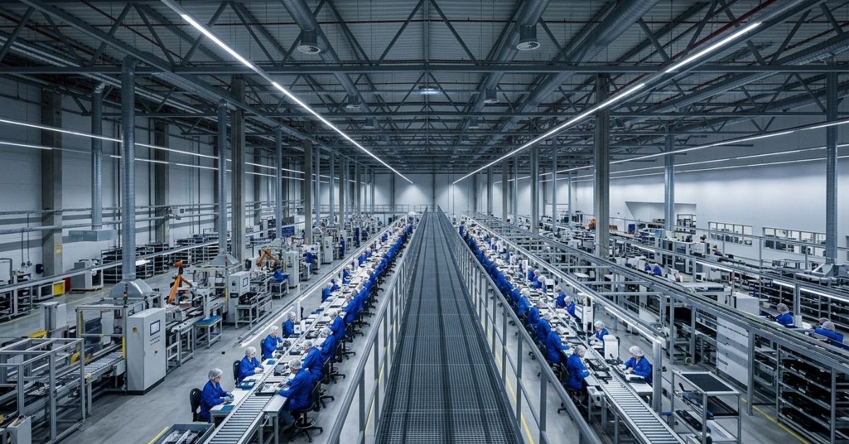 Assembly plant illustrating malaysia work permit jobs for foreign workers