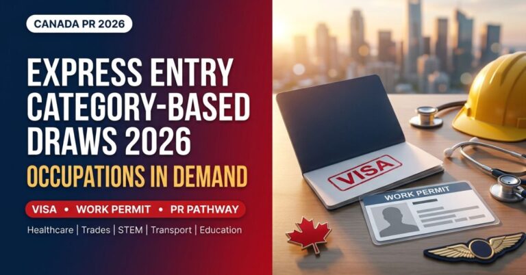Express Entry category-based draws 2026 occupations in demand with visa and work permit