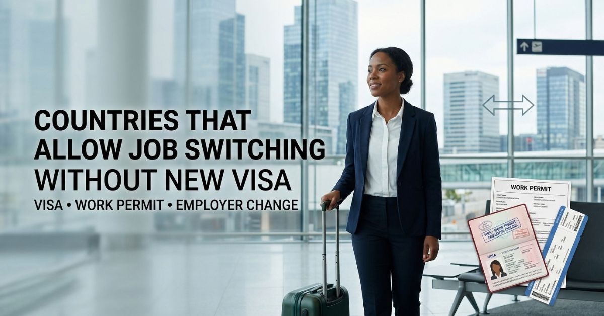 Countries That Allow Job Switching Without New Visa: a worker reviewing work authorization